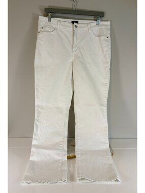 NYDJ Size 14 Lift Tuck Technology White Skinny Jeans Parisian